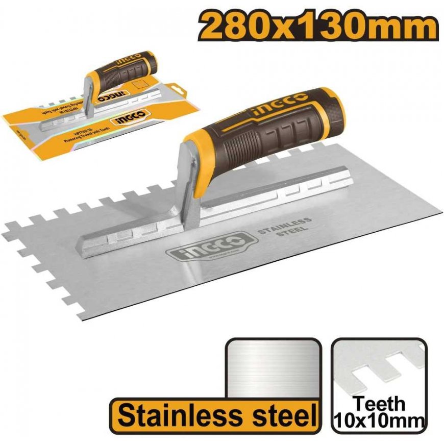 Ingco HPTT28138 Masonry smoother 280x130mm tooth 10 – 2