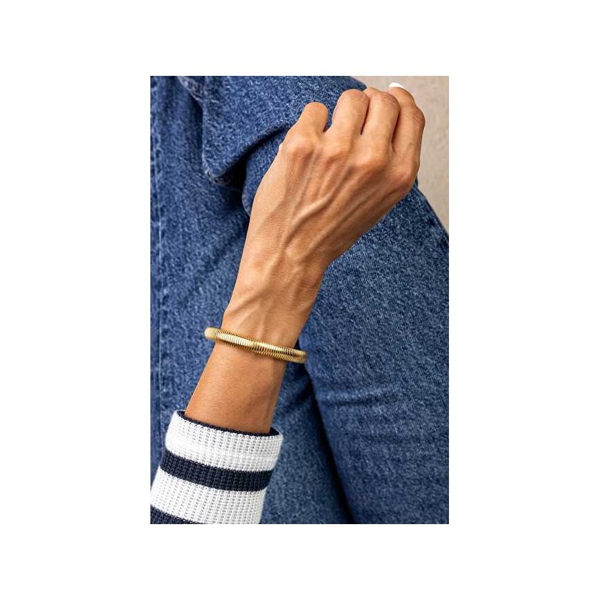 Marc Malone Elegant Solid Bracelet Marlee Gold Bracelet MCB24013G – 3