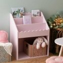 Children's bookshelf WAVE with ruffles, 48 x 32 x 60 cm Children's bookshelf WAVE with ruffles, 48 x 32 x 60 cm