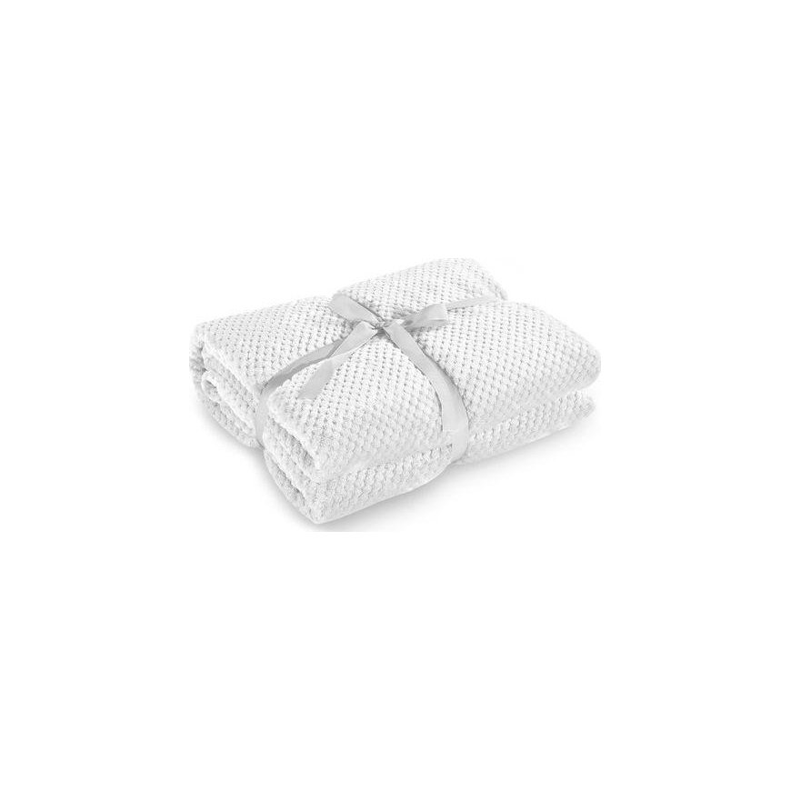 Plaid DecoKing Henry, white, 150 cm x 200 cm