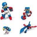 Japanese educational constructor LaQ "Robot Lapis" (310 parts, 10 "Hamacron" parts (wheels and axles), 4 schemes, 7 colors) Japanese educational constructor LaQ "Robot Lapis" (310 parts, 10 "Hamacron" parts (wheels and axles), 4 schemes, 7 colors)