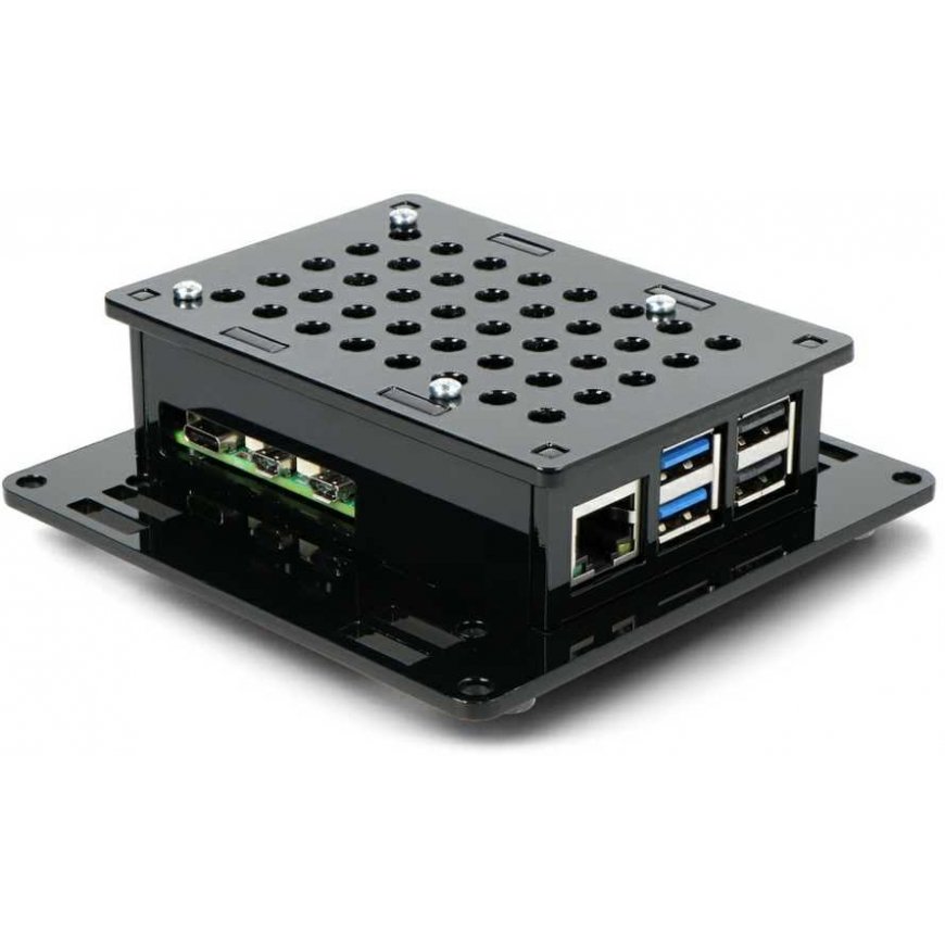 Gravlaser Dėklas Raspberry Pi 5 Vesa v2 tvirtinimui ant monitoriaus - juodas – 2