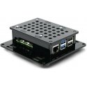 Gravlaser-kotelo Raspberry Pi 5 Vesa v2:lle näyttöön kiinnitettäväksi - musta