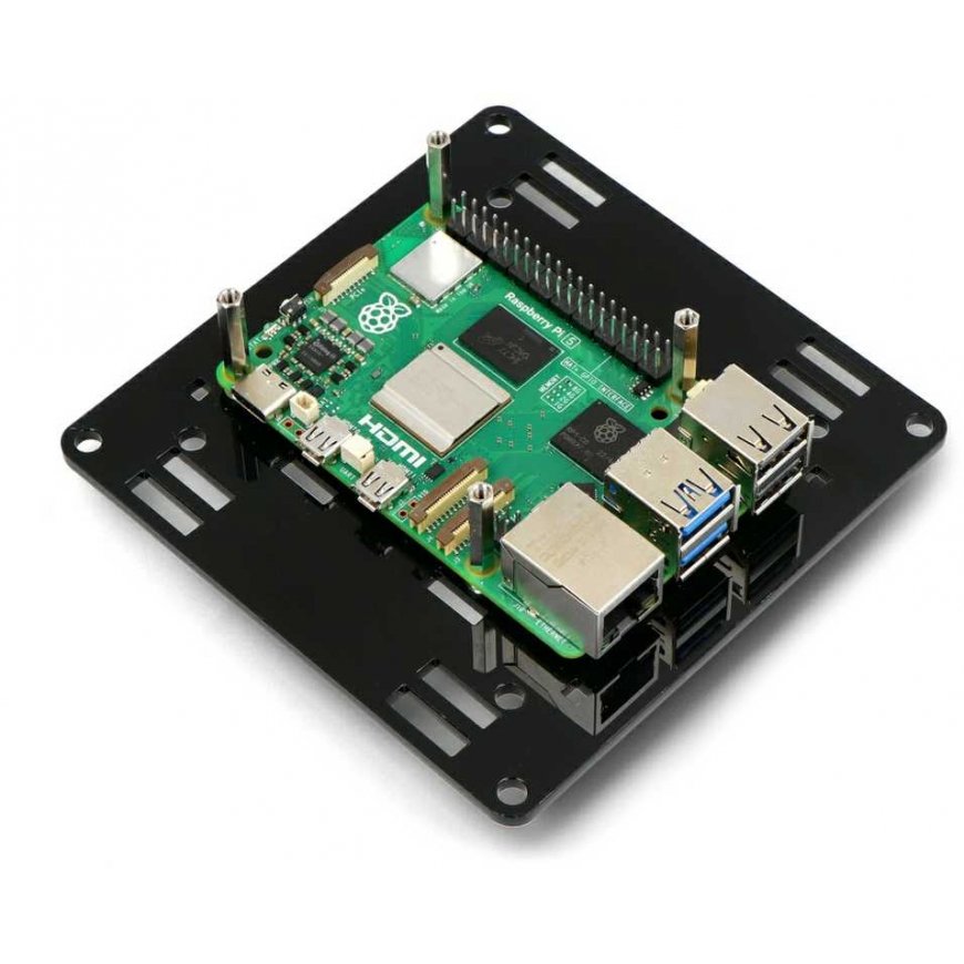 Gravlaser Dėklas Raspberry Pi 5 Vesa v2 tvirtinimui ant monitoriaus - juodas – 4