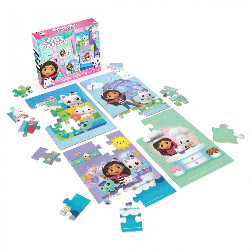 Games KPZ KPL Gabbys Dollhouse4 WdPz F23 GML Составная картинка-головоломка 12 шт Мультфильмы – 4