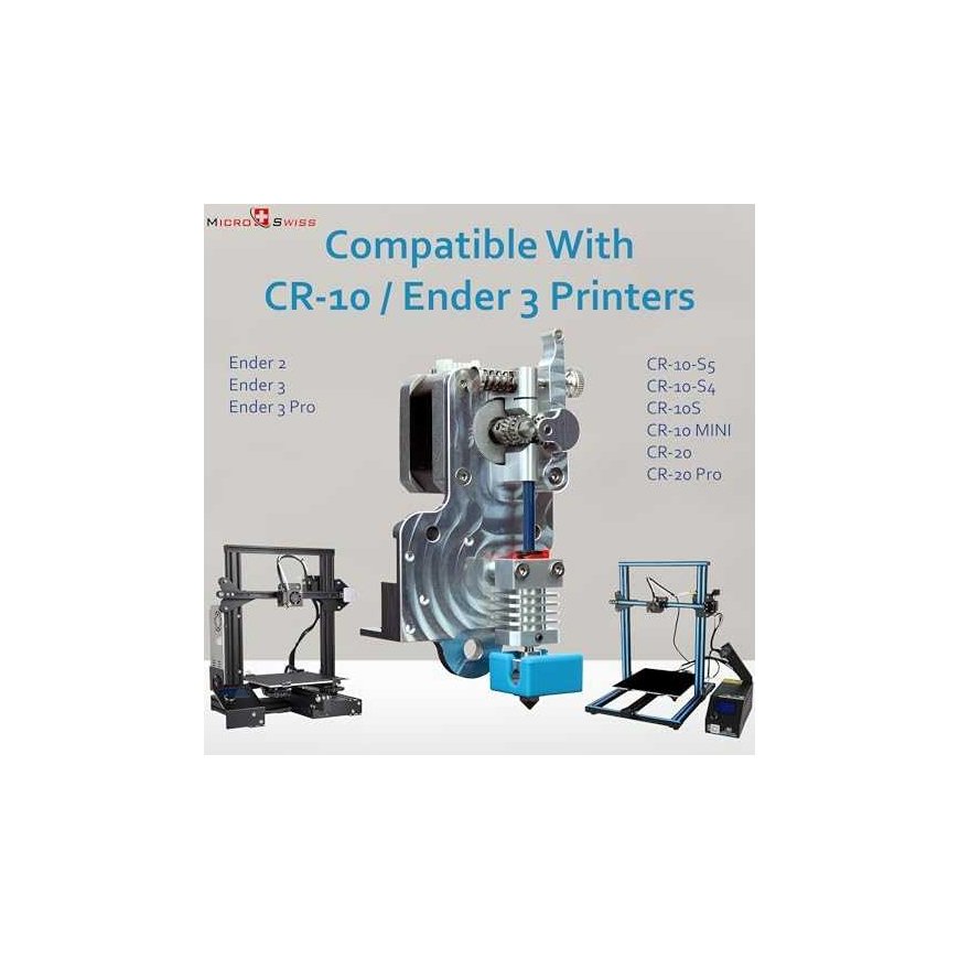 Micro Swiss Direct Drive Extruder with Hotend for Creality CR-10/Ender 3 printers – 4