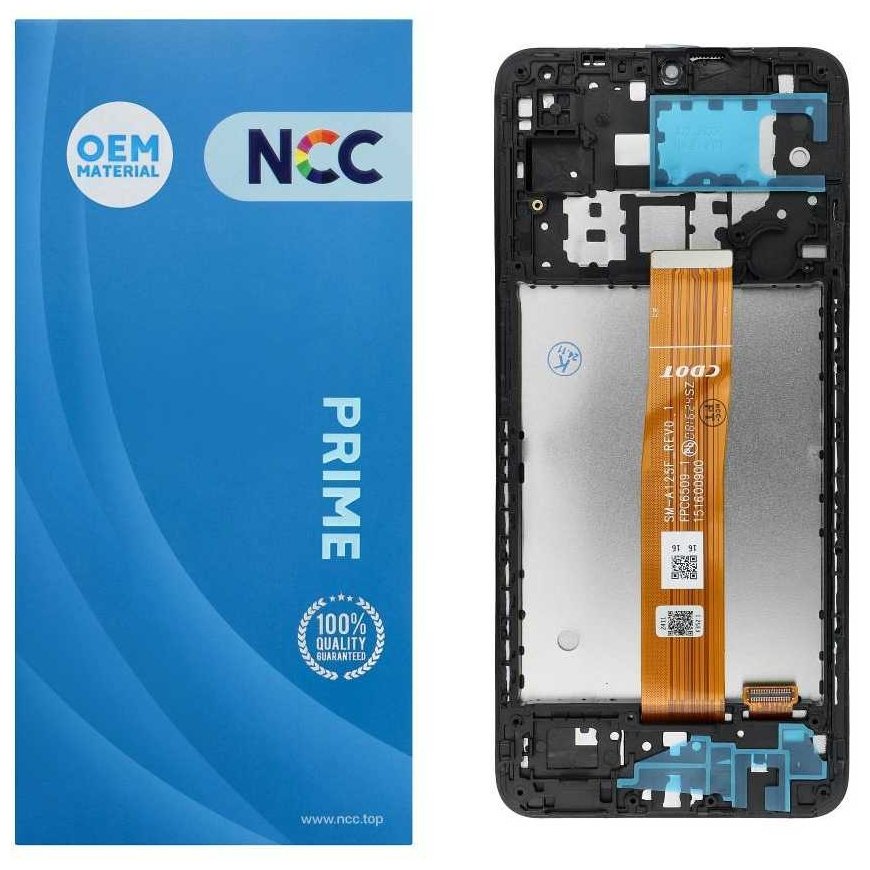 NCC LCD screen for SAMSUNG A12 A125F/U/W/M OEM with frame