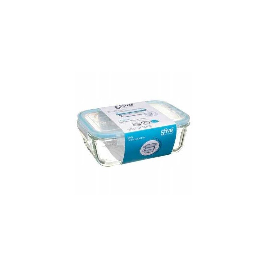 5five Simply Smart Food container, lunch box, glass with sealable lid, capacity 1.73 liters – 3