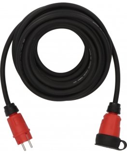 Brennenstuhl 9162100110 power extension 10 m 1 AC outlet(s) Indoor/outdoor Black, Red