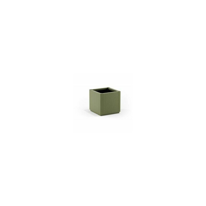 Flower box square Ethica 36x36x35cm green