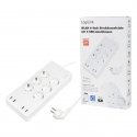 LogiLink SH0105 nutikas pikendusjuhe 6 vahelduvvoolu kontakt Tüüp F 1,8 m 4 2400 W Valge LogiLink SH0105 nutikas pikendusjuhe 6 vahelduvvoolu kontakt Tüüp F 1,8 m 4 2400 W Valge