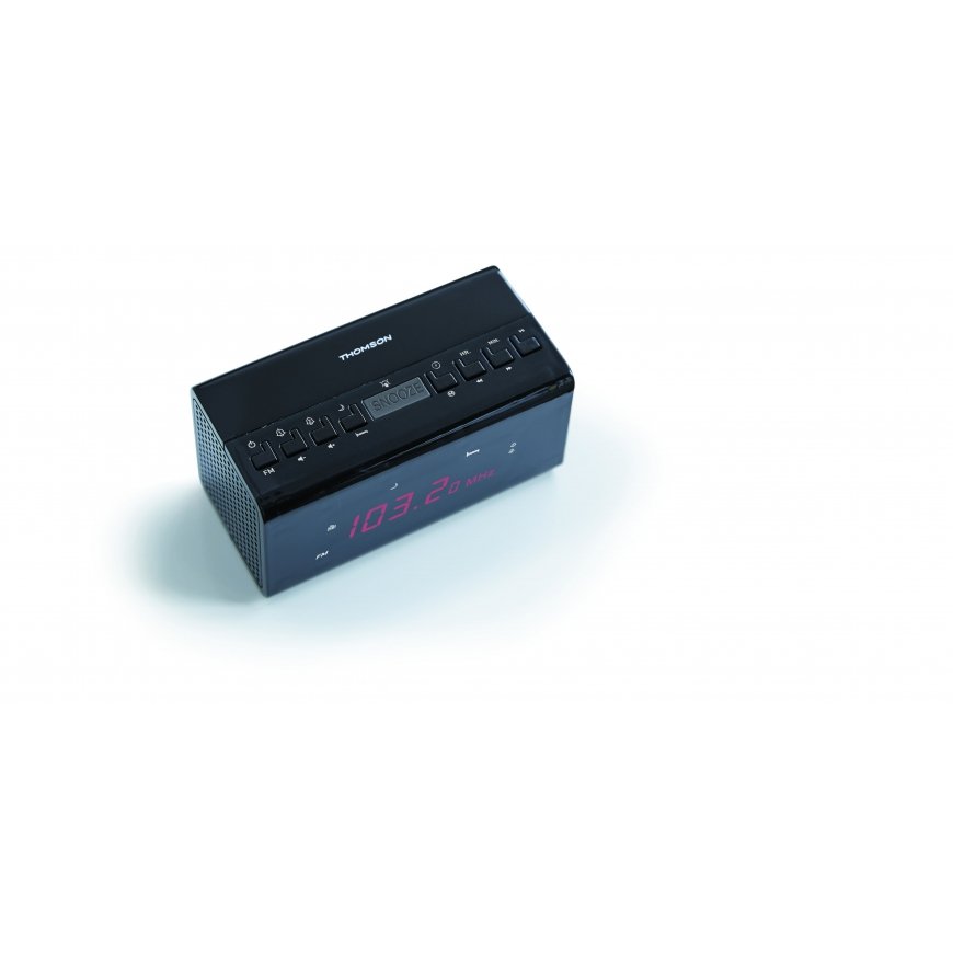 Thomson CR50 radijo imtuvas Laikrodis Juoda