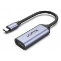 UNITEK V1416B vaizdo kabelio adapteris 0,15 m C tipo USB HDMI Pilka UNITEK V1416B vaizdo kabelio adapteris 0,15 m C tipo USB HDMI Pilka
