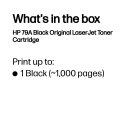 HP 79A alkuperäinen musta LaserJet -värikasetti HP 79A alkuperäinen musta LaserJet -värikasetti