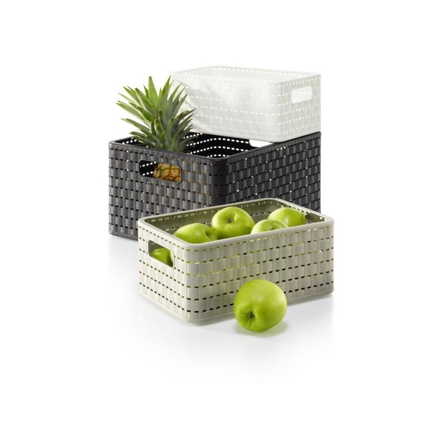 Rotho 11153 Storage basket Rectangular White – 3