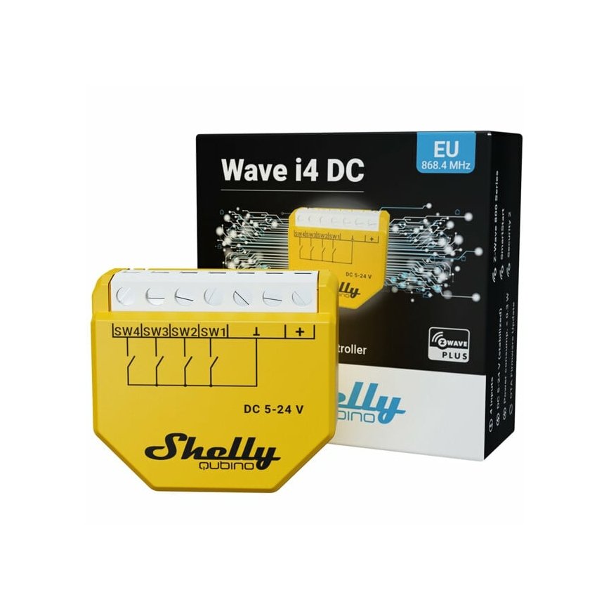 Shelly Qubino Wave i4 DC Nutilüliti Kollane – 3