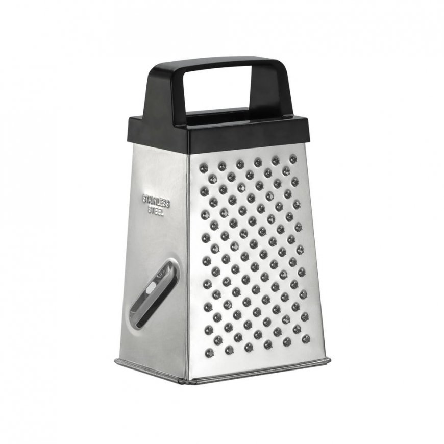 Resto Kitchenware 95412 Manuāla rīve un smalcinātājs Rīve ar kārbiņu Melns, Nerūsējošs tērauds – 3