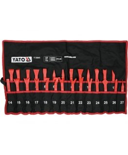 Yato YT-08443 инструмент для ремонта автомобильного кузова Upholstery remover tool Красный 27 шт