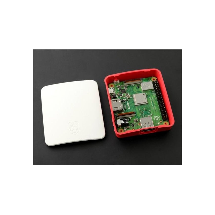 Raspberry Pi 3A virallinen laatikko - punainen ja valkoinen – 3
