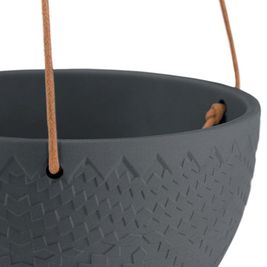 AmeliaHome Flower Pot AH LOKAI Musta 15.4X10 – 3