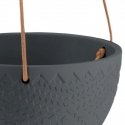 AmeliaHome Flower Pot AH LOKAI Black 15.4X10