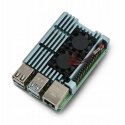 Oem Raspberry Pi 4B aluminum radiator with two fans - box gray Oem Raspberry Pi 4B aluminum radiator with two fans - box gray