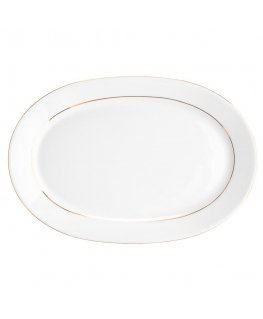 MARIAPAULA CLASSIC GOLD LINE OVAL BOWL 23cm RAWIER (L02)