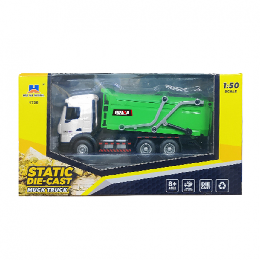 Roska-auto Metalli Huina Vihreä 1:50 – 3