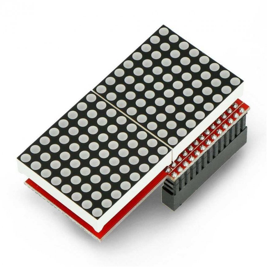LED-matriisi 16x8 MAX7219 Raspberry Pi:lle