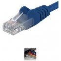 PremiumCord PremiumCord Patch kabelis UTP RJ45-RJ45 CAT6 10m mėlynas