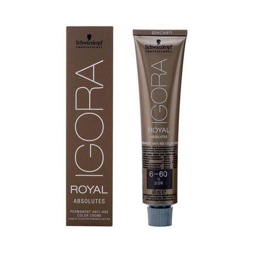 Long-lasting anti-aging dye Igora Royal Absolutes Schwarzkopf 609494 Nº 6-60 Nº 6-60 60 ml