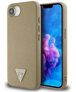 GUESS case for IPHONE 16e, compatible with MagSafe GUHMPSE4P4PGRSGW (PU 4G Circle W/ Classic Logo) brown