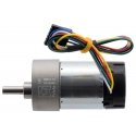 150:1 Metal Motor 24V 37Dx73L 68RPM with 64 CPR Encoder, Pololu 4697