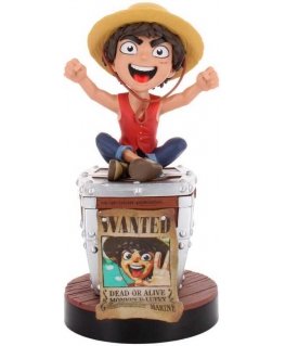 Hieno peli One Piece Luffy Wanted -julistekiinnike Kaapelipää 20cm