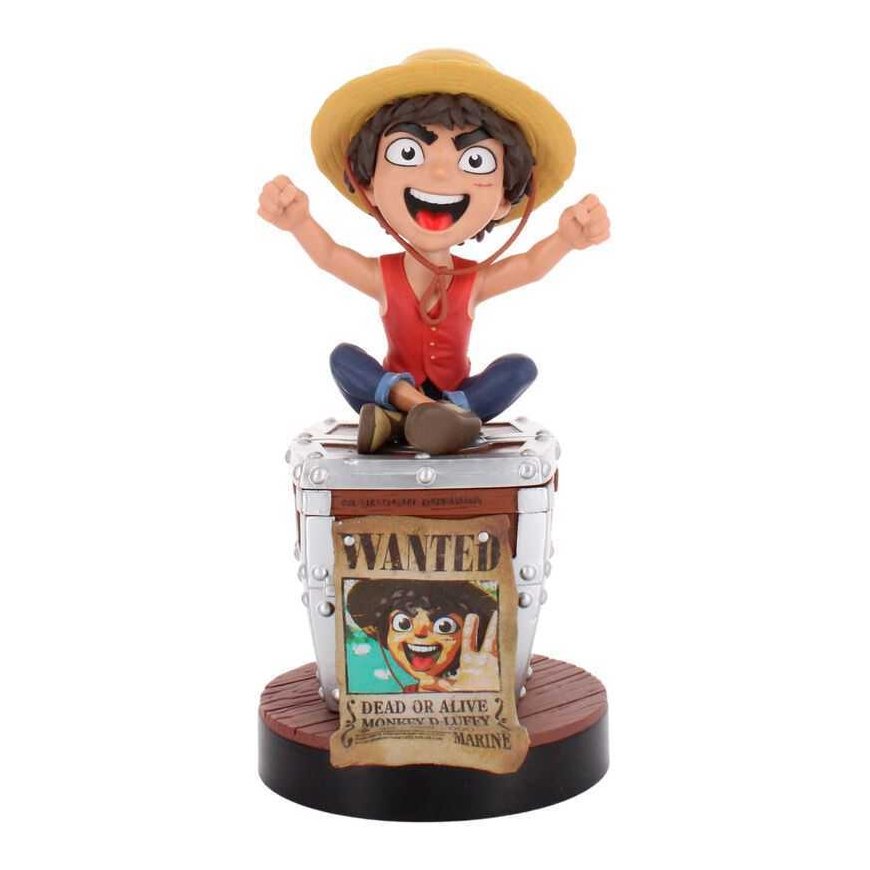 Hieno peli One Piece Luffy Wanted -julistekiinnike Kaapelipää 20cm