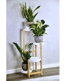 Kesper Bamboo Flower Stand with Plastic Stands