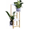 Kesper Bamboo Flower Stand with Plastic Stands Kesper Bamboo Flower Stand with Plastic Stands