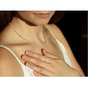 Agate Mineral Necklace for Women with Moonstone POL-N06/47L Agate Mineral Necklace for Women with Moonstone POL-N06/47L