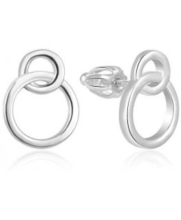 Beneto Minimalist silver earrings AGUP1425S screw