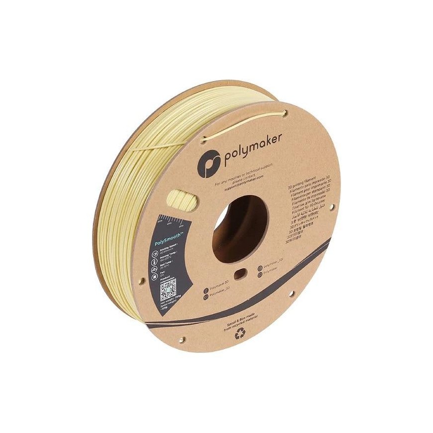 Plastikas Polymaker PolySmooth PVB - 1.75mm - 0.75kg - rusvai gelsvas