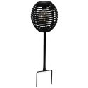 SOLAR LAMP CUBIC RATTAN Black PROGARDEN
