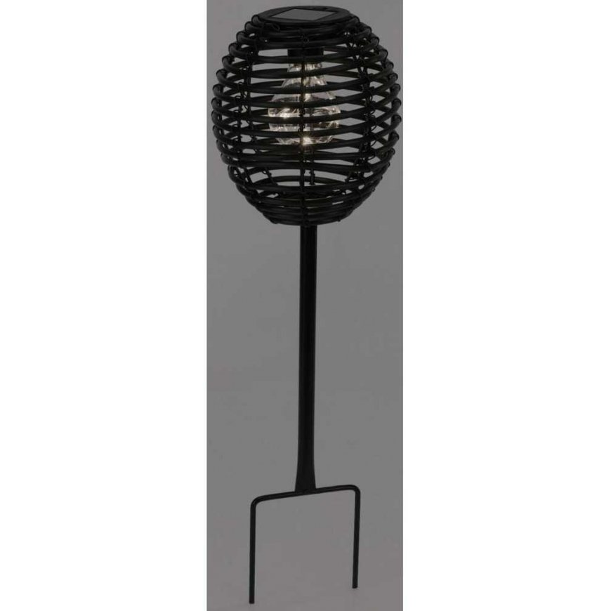 SOLAR LAMP CUBIC RATTAN Black PROGARDEN – 2