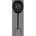 SOLAR LAMP CUBIC RATTAN Black PROGARDEN