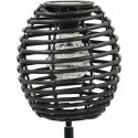 SOLAR LAMP CUBIC RATTAN Black PROGARDEN