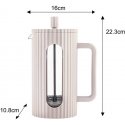 LASI RANSKAPAINETEEN KAHVINkeitin 1000 ML BEIGE KLAUSBERG KB-7754