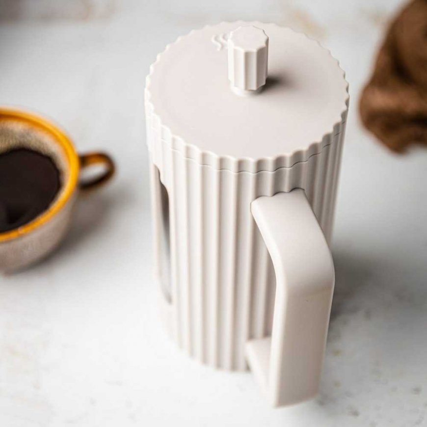 TEA COFFEE INFUSER GLASS FRENCH PRESS 1000 ML BEIGE KLAUSBERG KB-7754 – 4