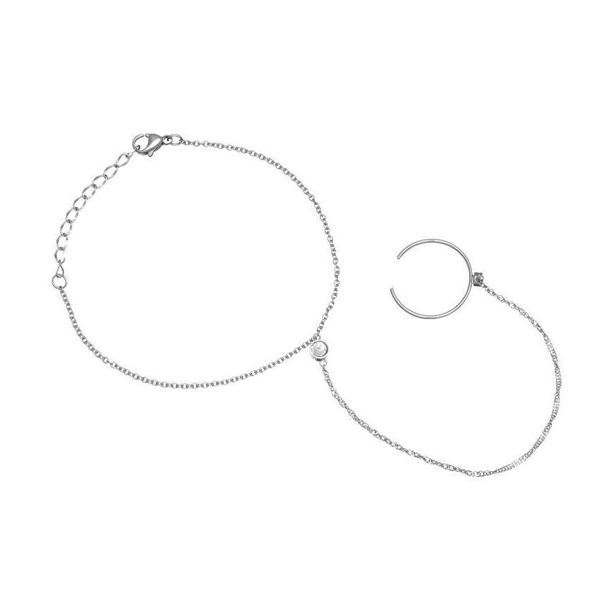 Troli Teräsrannekoru zirkoneilla VSB6006S-PET