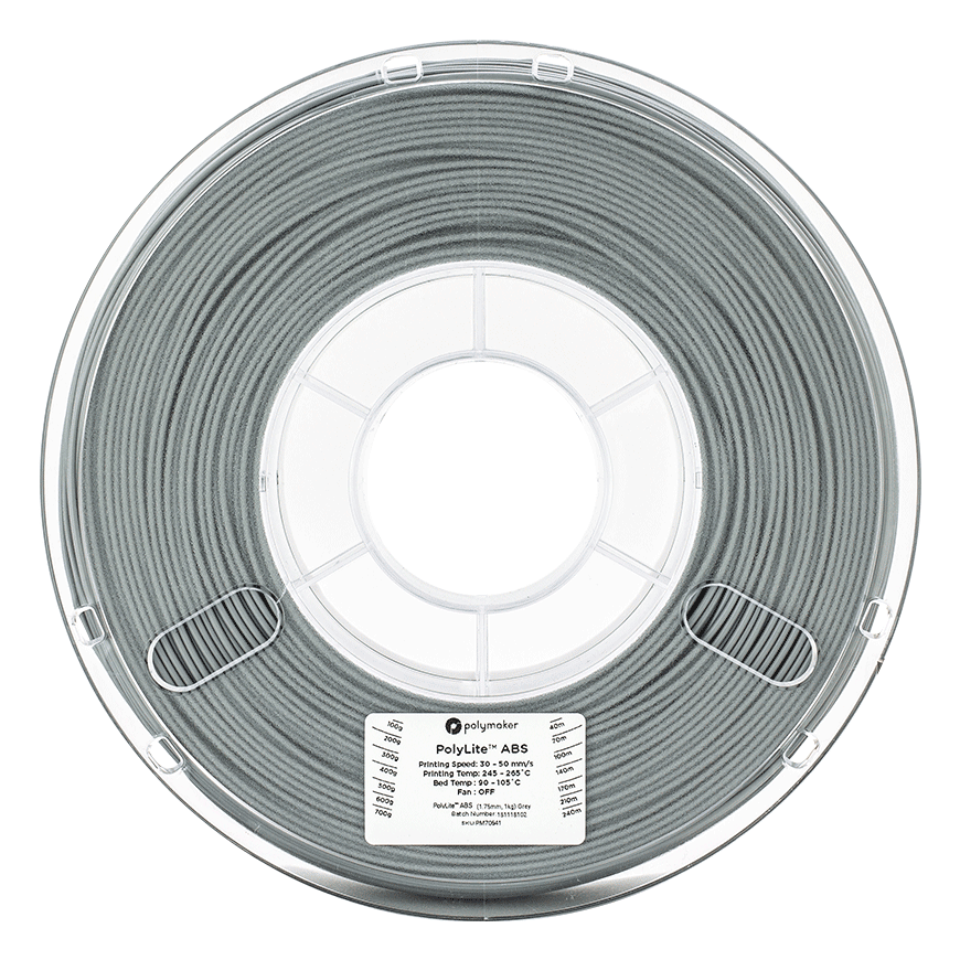 Polymaker PolyLite ABS - 1kg - 1.75mm - Grey – 4