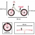 Trike Fix Balansinis dviratukas, balta su rožine sp.