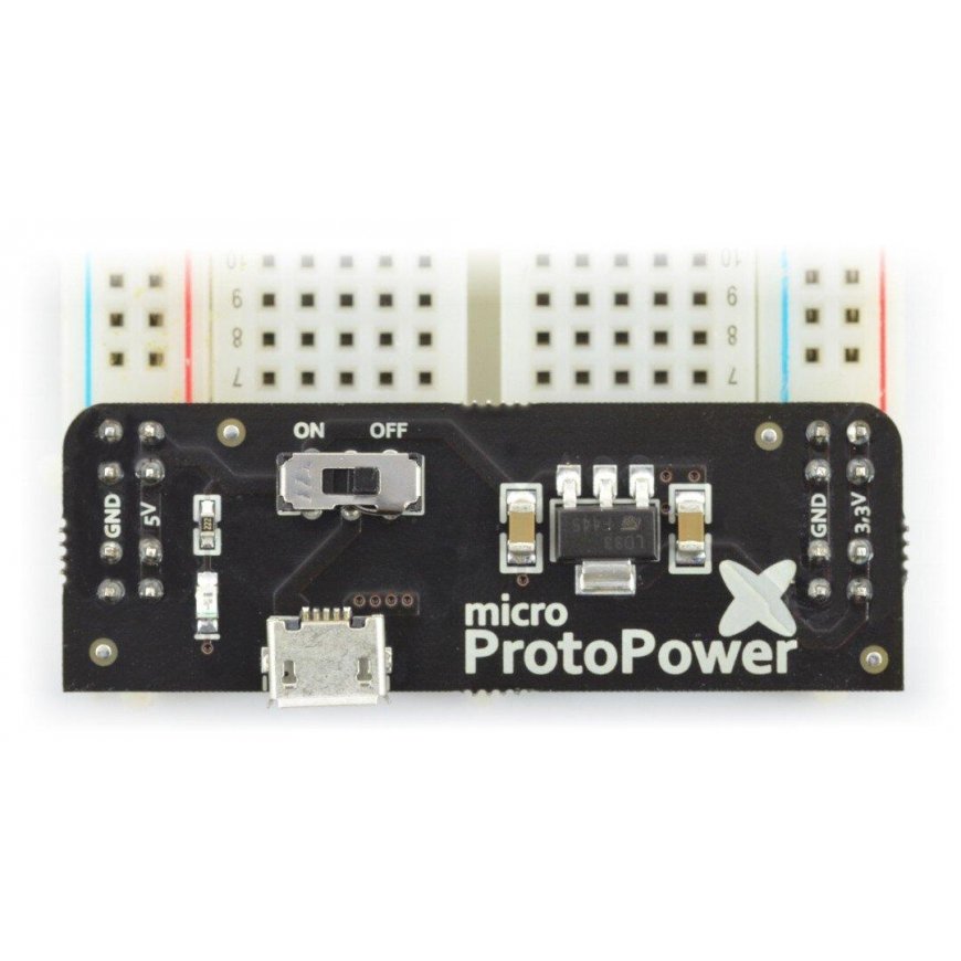 Msx Electronics Virtalähdemoduuli micro Proto Power -leipälevylle - 3.3V 5V – 2